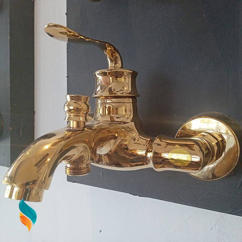 شیر حمام اندیکا مدل بامبو طلایی