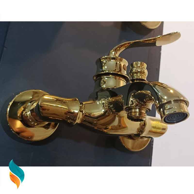 شیر حمام اندیکا مدل بامبو طلایی