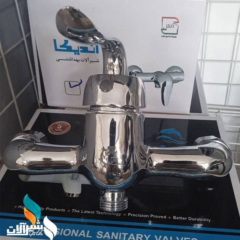 شیر آفتابه مدل روبیکا رنگ کروم