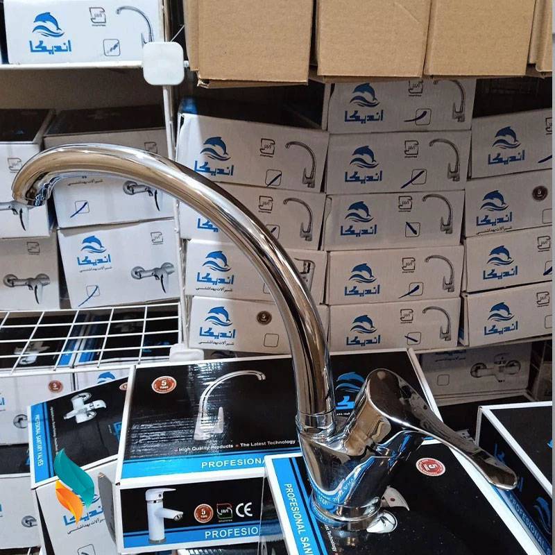 شیر ظرفشویی مدل لاله رنگ کروم