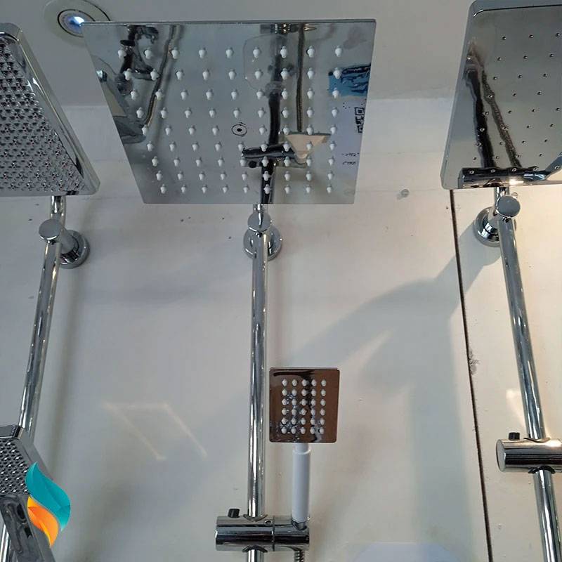 علم دوش مدل آب و هوا طرح استیل رنگ کروم