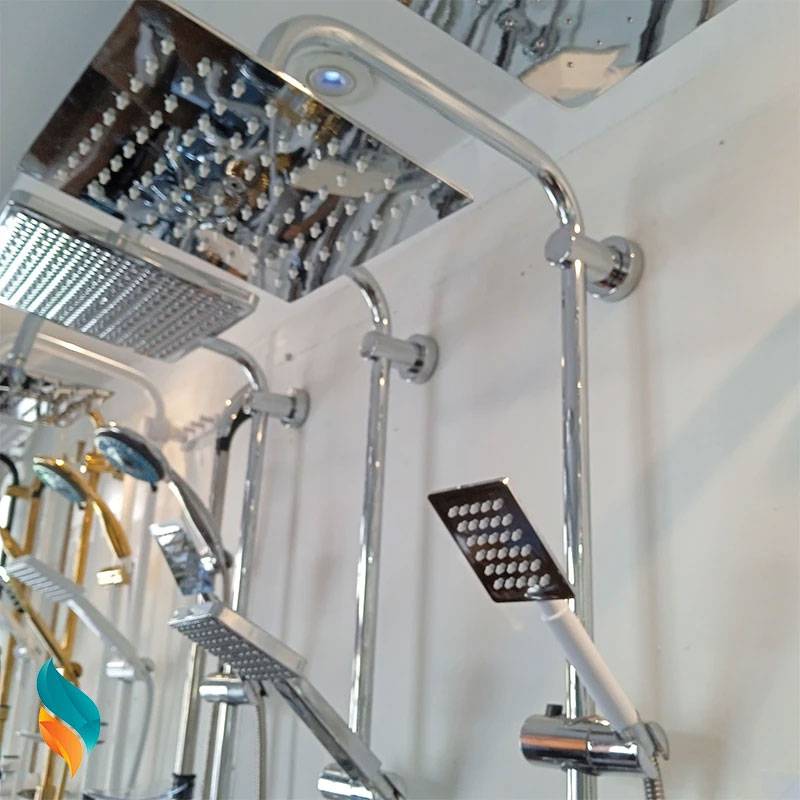 علم دوش مدل آب و هوا طرح استیل رنگ کروم