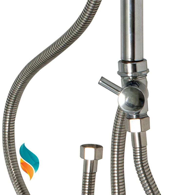 علم دوش مدل موج رنگ کروم