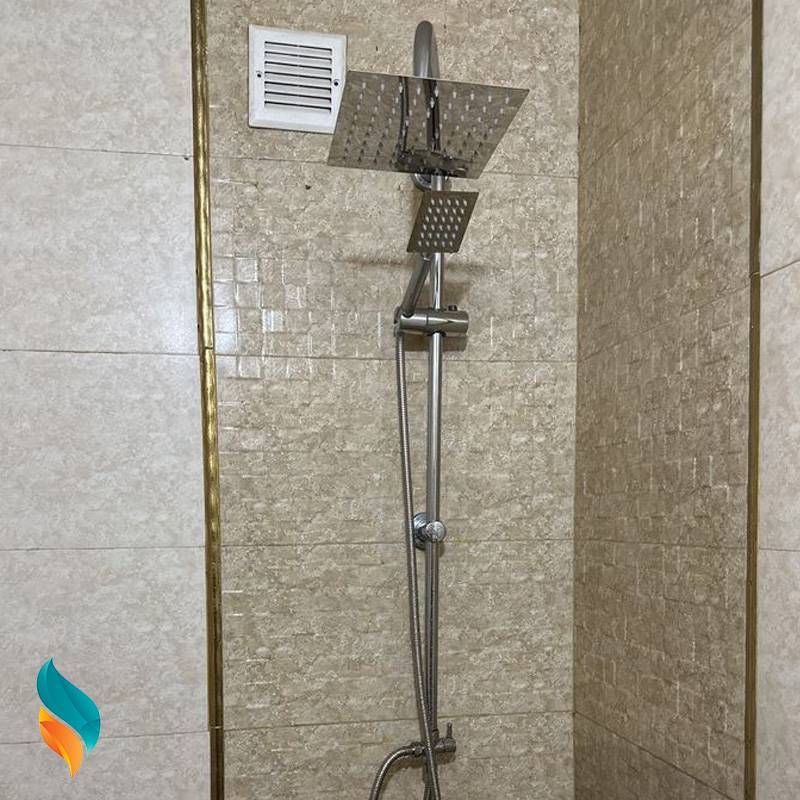 ست شیرآلات 9 عددی اندیکا مدل اردکی کروم با علم استیل