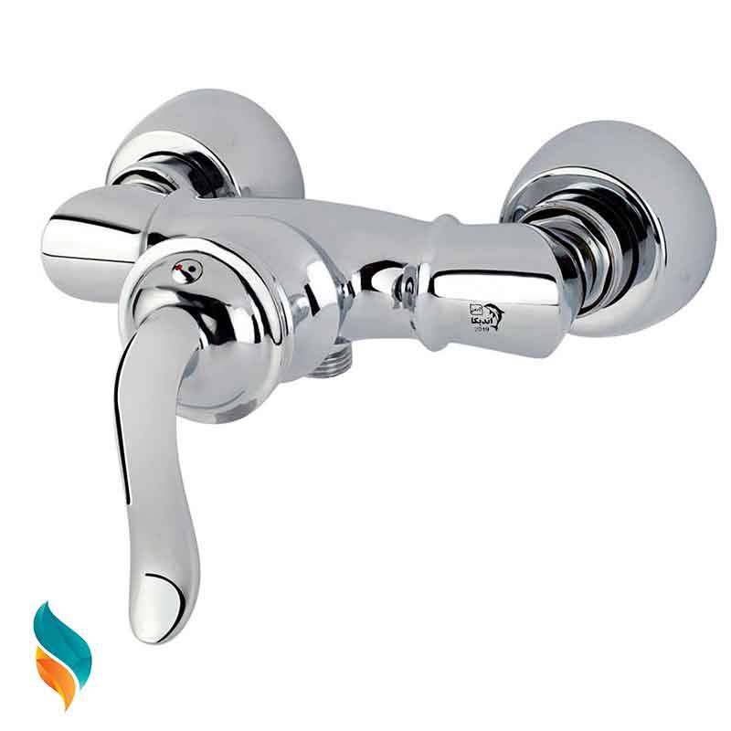 ست شیرآلات 9 عددی اندیکا مدل بامبو کروم همراه با روشویی و آفتابه اضافه با علم رسوبگیر اتومات