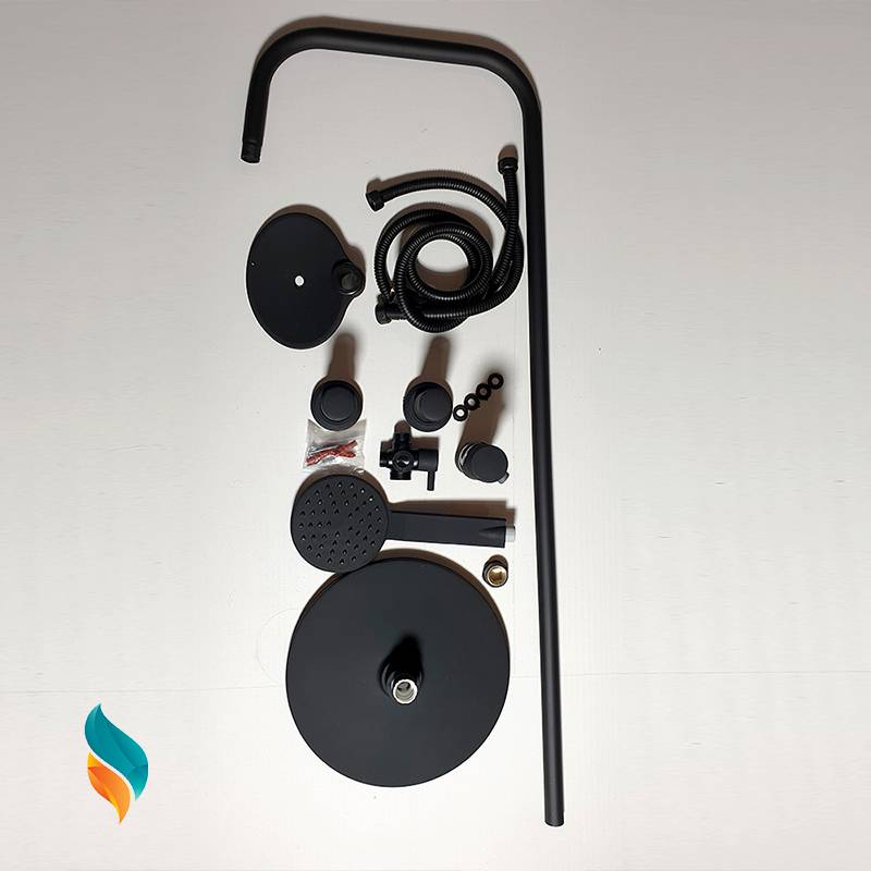 علم دوش مدل آب و هوا گرد رنگ مشکی