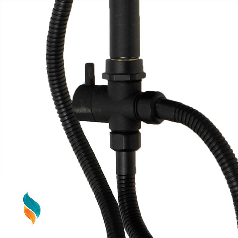 علم دوش مدل آب و هوا گرد رنگ مشکی