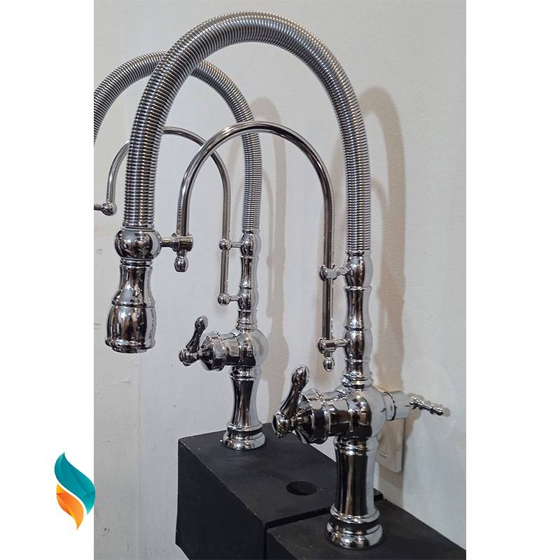 ظرفشویی دو منظوره فنری رنگ کروم