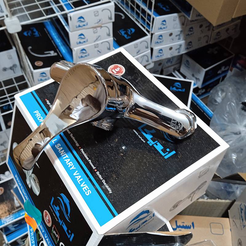 ست شیرآلات 9 عددی اندیکا مدل لاله کروم با علم استیل