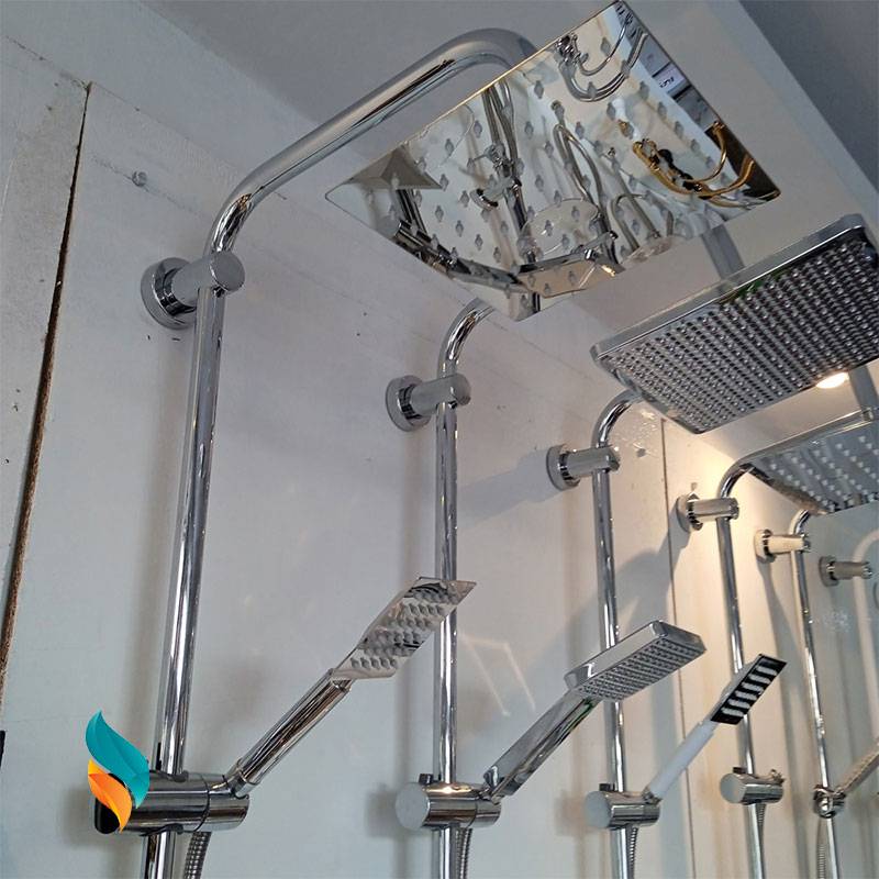 ست شیرآلات 9 عددی اندیکا مدل اردکی کروم با علم استیل