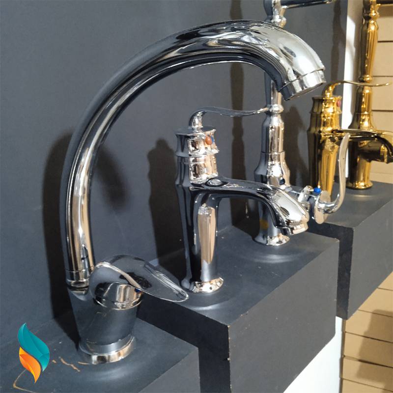 ست شیرآلات 9 عددی اندیکا مدل اردکی کروم با علم استیل