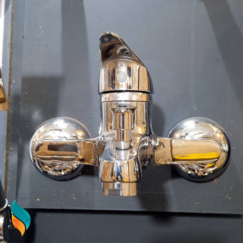 ست شیرآلات 9 عددی اندیکا مدل اردکی کروم با علم استیل