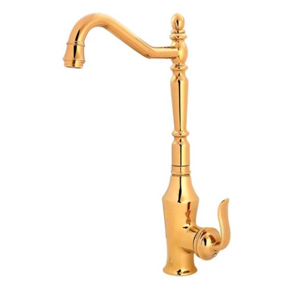 ست شیرالات اندیکا مدل بامبو طلایی با علم دوش رسوب گیر دکمه ای