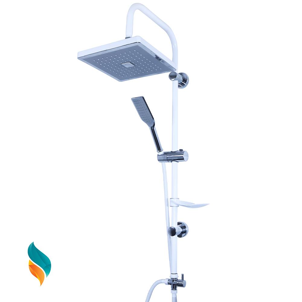 علم دوش حمام دوکاره مدل رسوبگیر دکمه ای