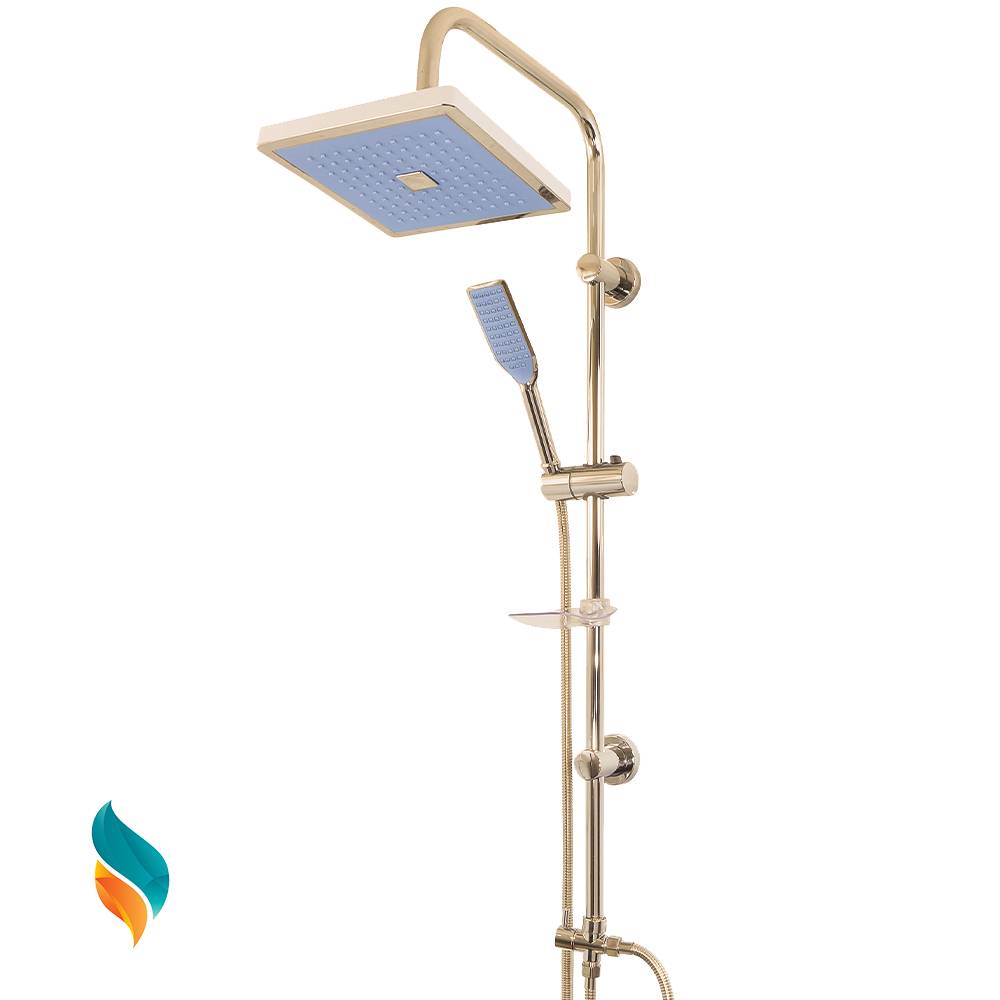 علم دوش حمام دوکاره مدل رسوبگیر دکمه ای