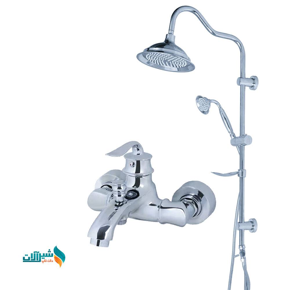 ست ۲ عددی شیر حمام بامبو اروین ابصار با علم دوش شیپوری