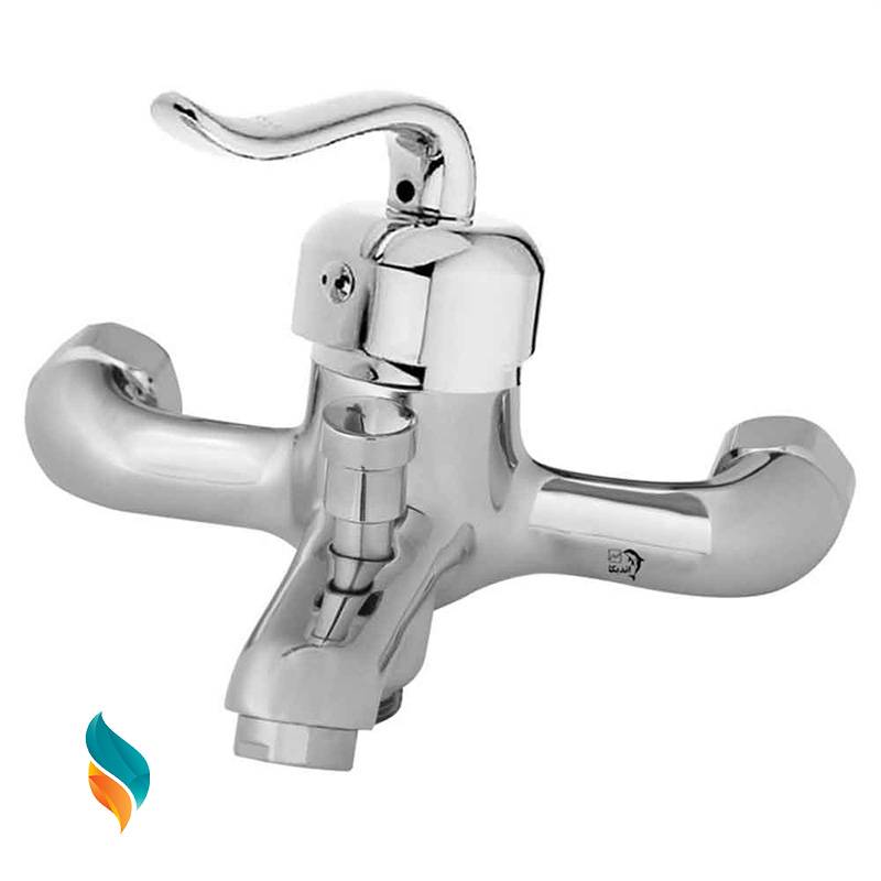 ست 9 عددی شیرآلات اهرمی اندیکا مدل روبیکا با علم دوش رسوب گیر اتومات مستطیل