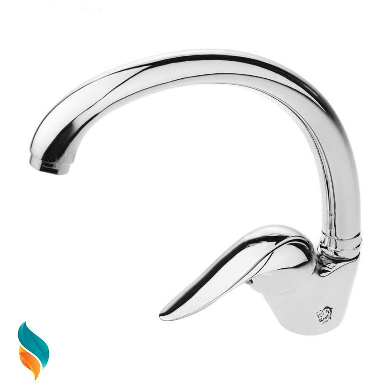 ست 8 عددی شیرآلات اهرمی اندیکا مدل اردکی با علم دوش رسوب گیر اتومات مستطیل